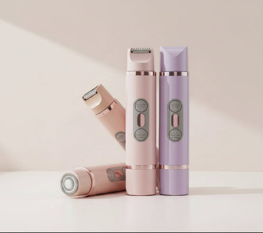 Dual-Head Electric Shaver Painless Women's Epilator Bikini Hair Removal Device Automatic Hair Trimmer Underarm Facial Lips Leg